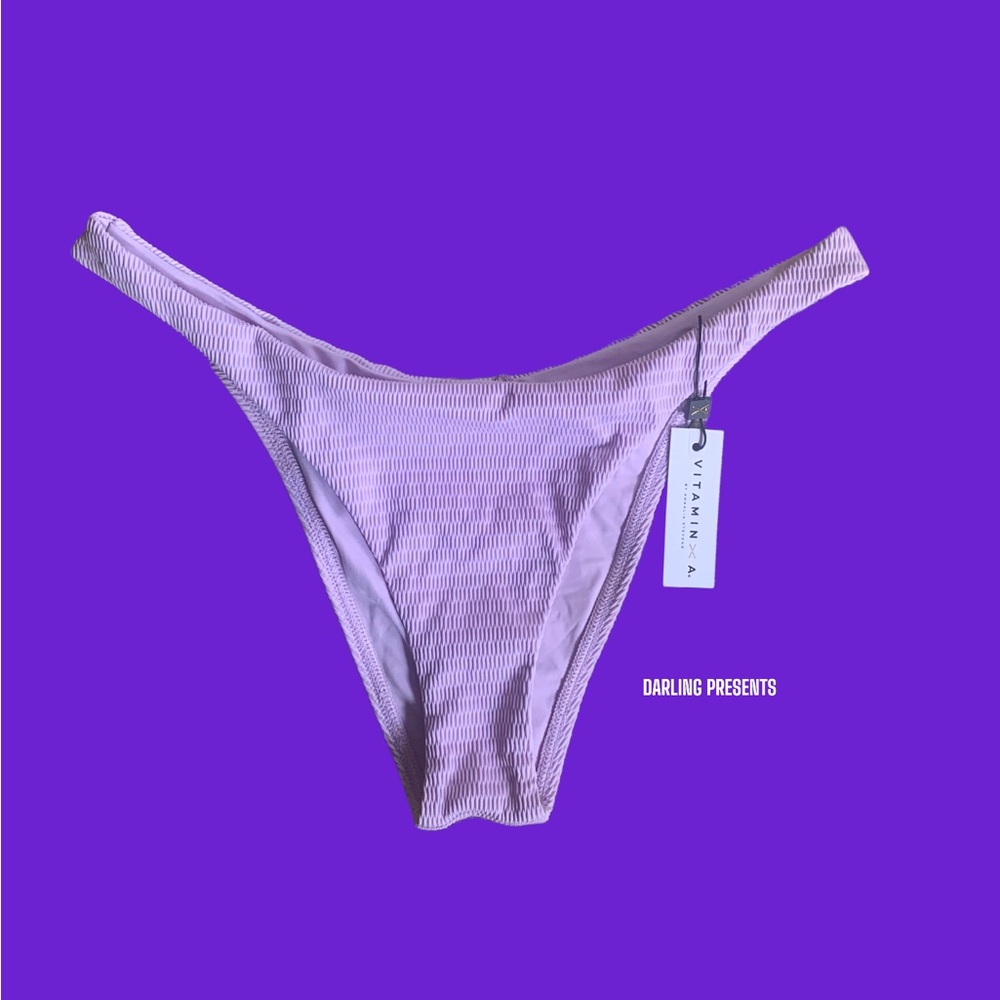 Vitamin A California High Leg Swim Bottom Women Color Slet Size 12/XL